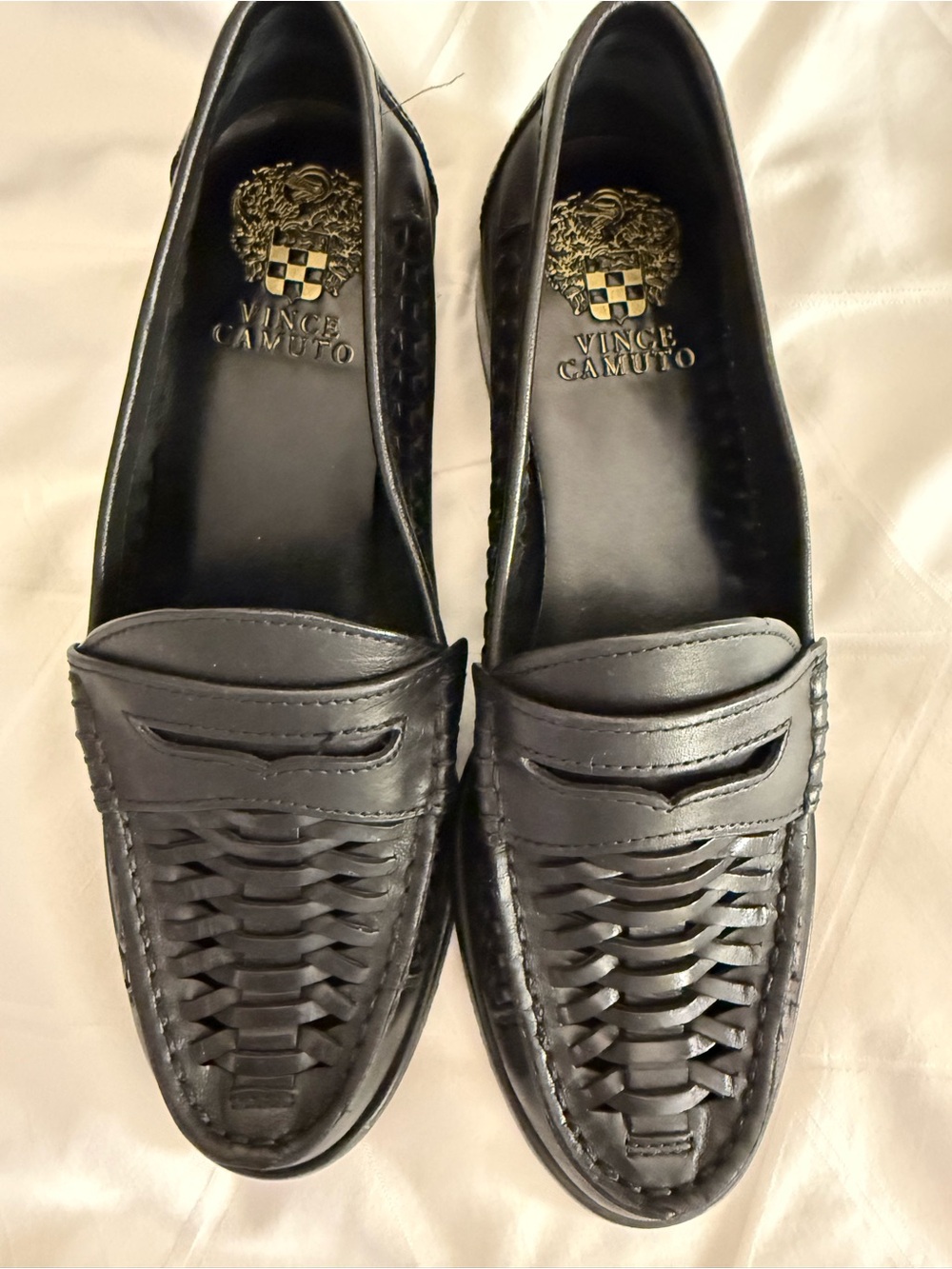 Vince Camuto Calie Black Leather Loafers – Women’s Size 6.5M Pristine Cond.